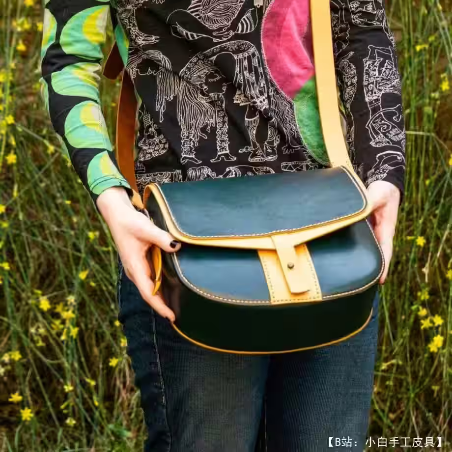 真皮女包斜挎包图案 - 5