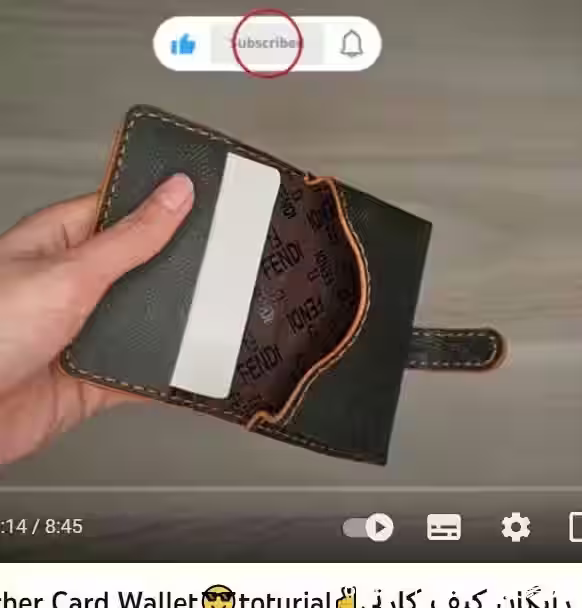 带肩带的皮革卡夹图案 - 2