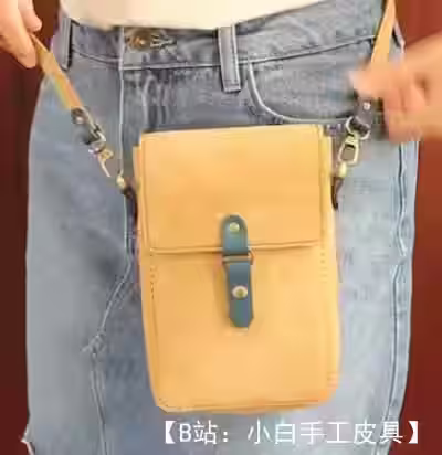 皮革斜挎包图案 - 2