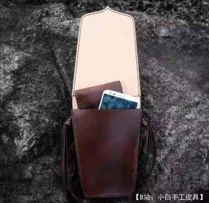 文件皮革腰包的图案 - 2