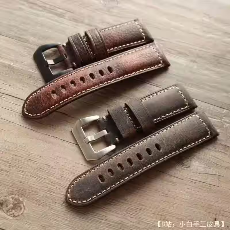 皮革表带图案：18、20、22 和 24 毫米 - 1
