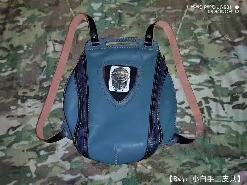 不寻常的皮革女式背包的图案 - 4