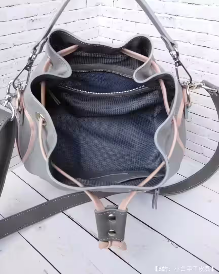 女士皮革背包Torba图案 - 4