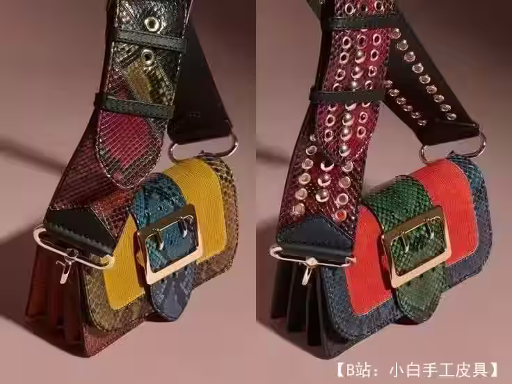 小号斜挎包图案（皮革材质） - 1