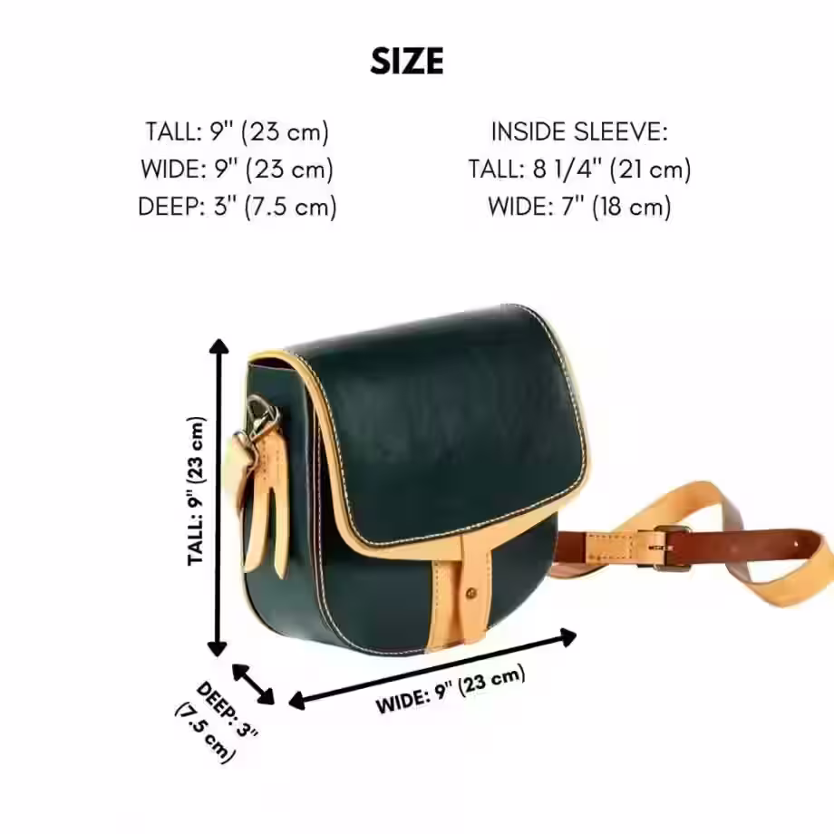 皮革斜挎包图案 - 2