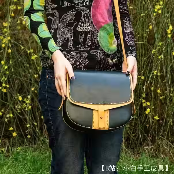 皮革斜挎包图案 - 3