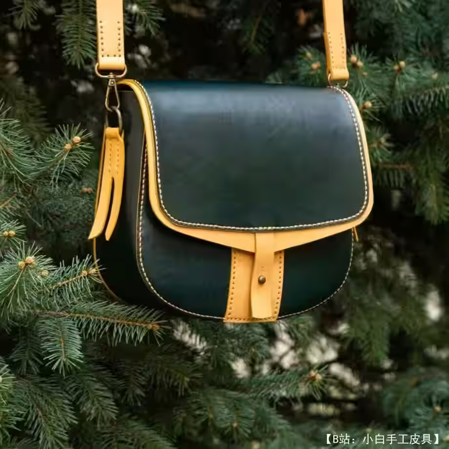 皮革斜挎包图案 - 5