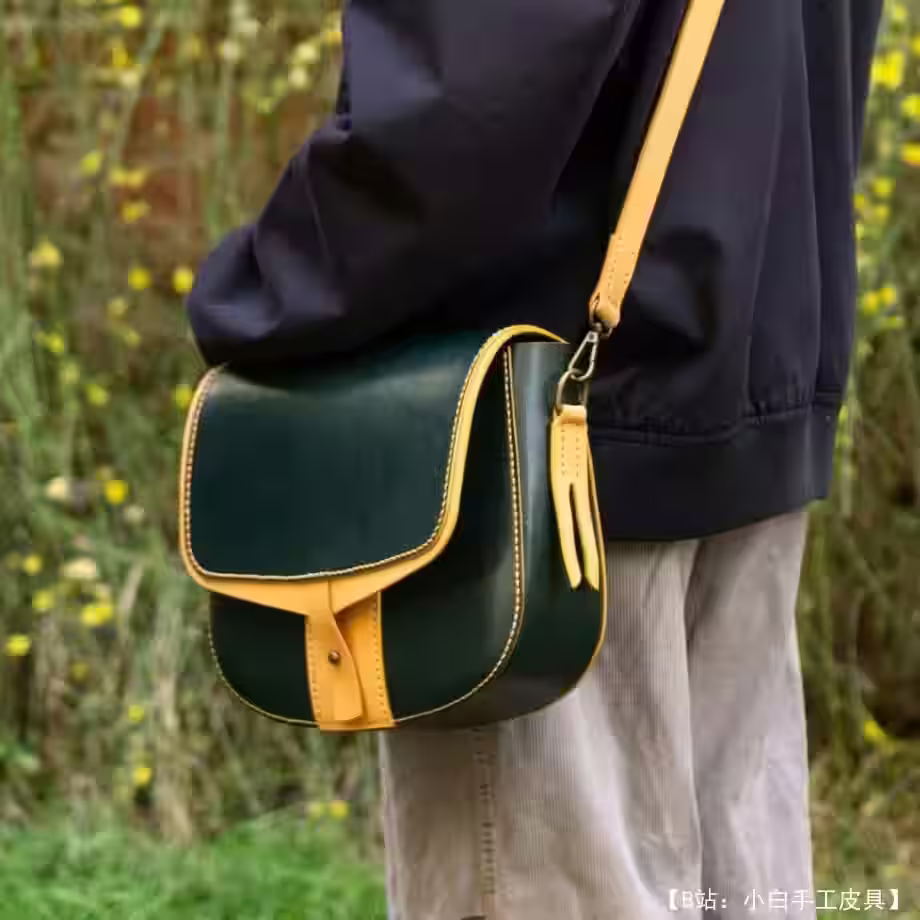 皮革斜挎包图案 - 6
