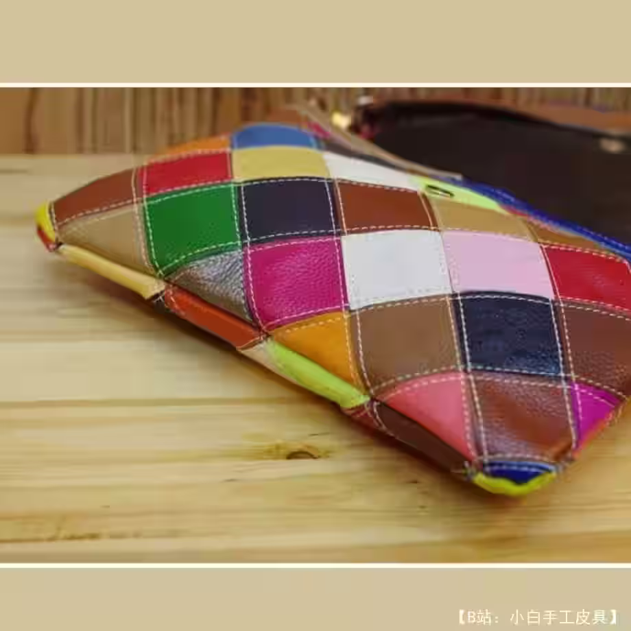 多件皮革女式斜挎包的图案 - 3