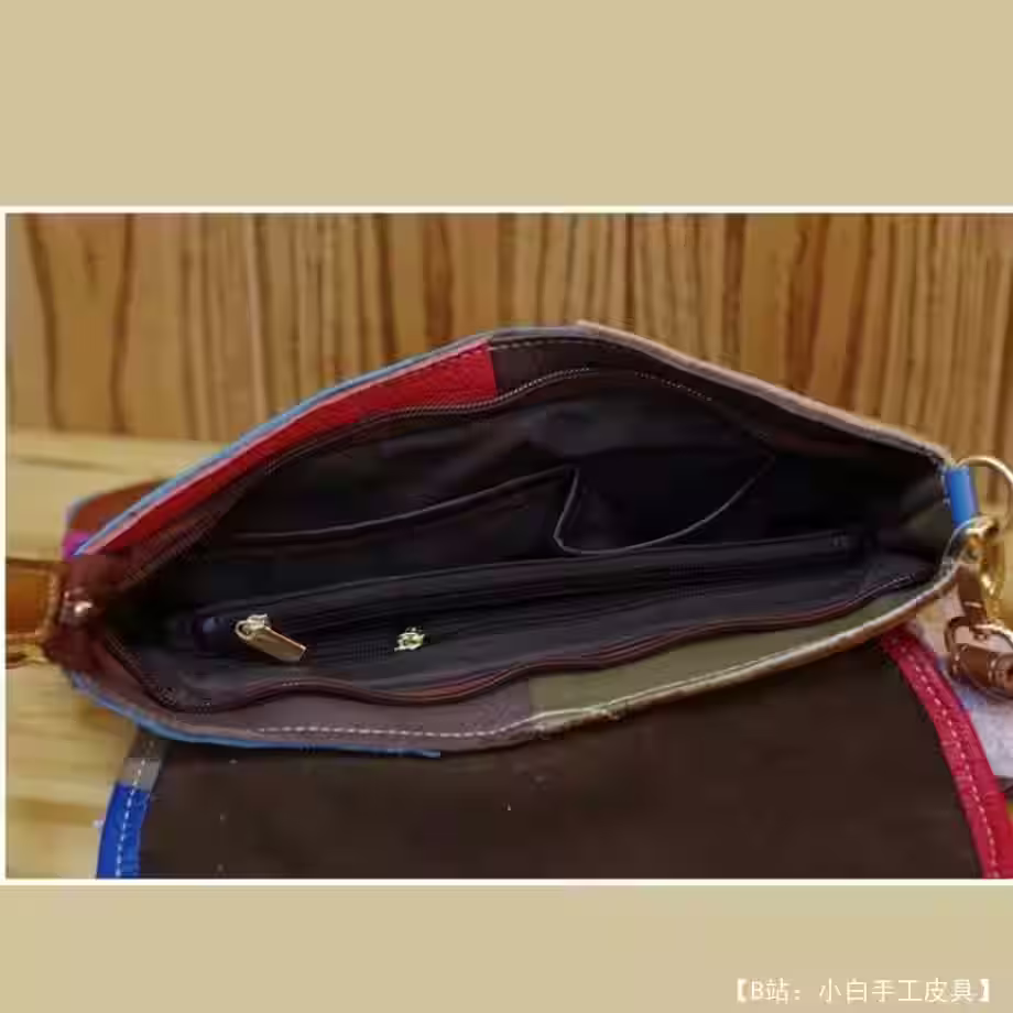 多件皮革女式斜挎包的图案 - 4