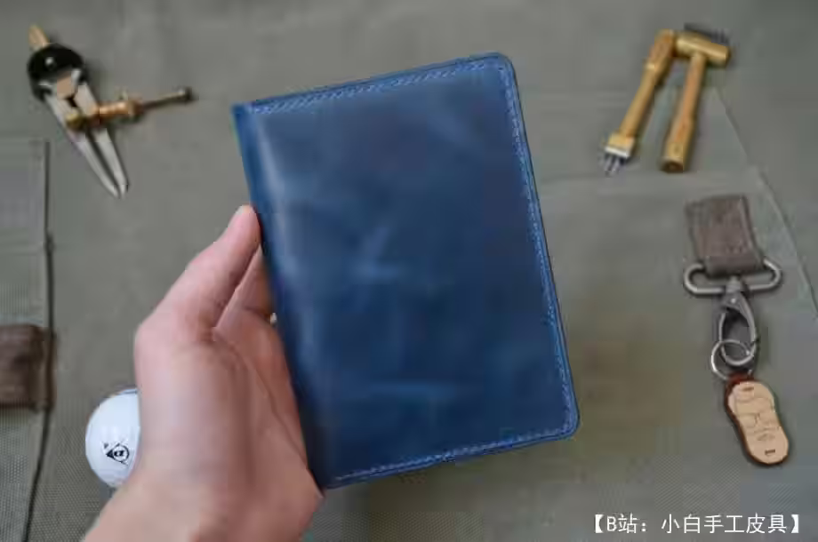 俄罗斯护照皮革封面图案，带有 SNILS 和其他文件隔层 - 5