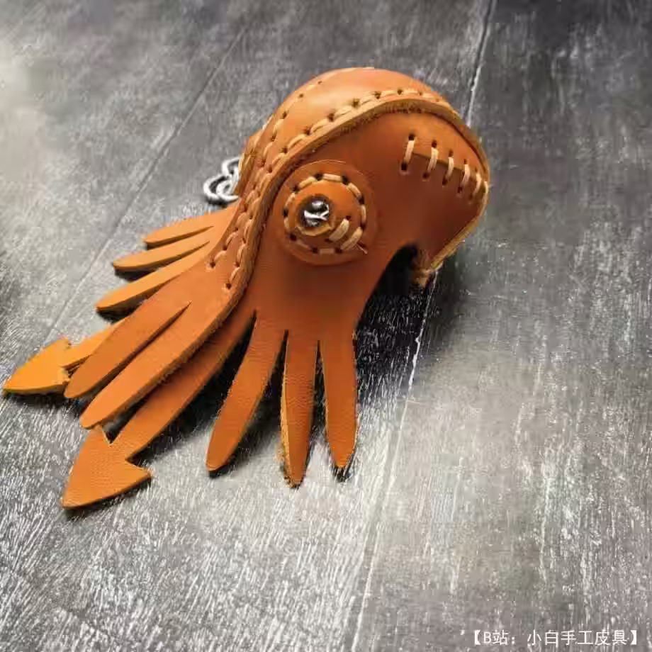 克苏鲁皮革钥匙扣头像图案 - 3