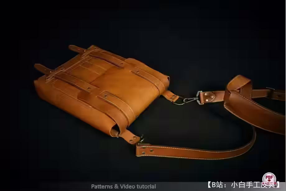 皮革斜挎包图案 - 3