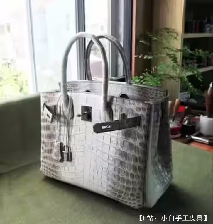 以 Birkin 为基础的皮革女式手提包的图案 - 3