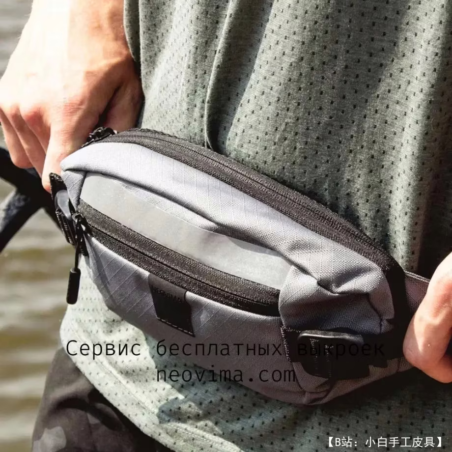 Neovima 的图案织物（柔软）腰包 Neotorpedo 包 - 1