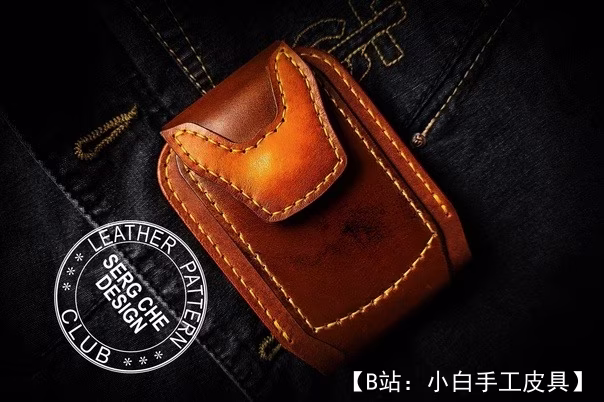 Выкройка кожаный кошелёк бифолд под банковские карты с отделением под наличные деньги - 1