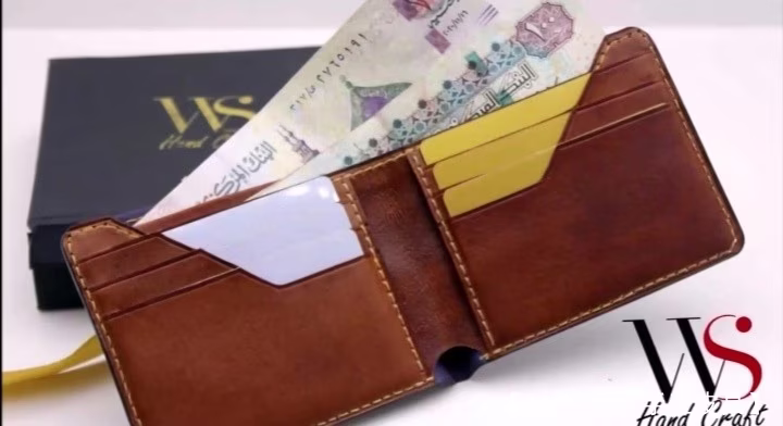 皮革经典双折钱包图案 - 2