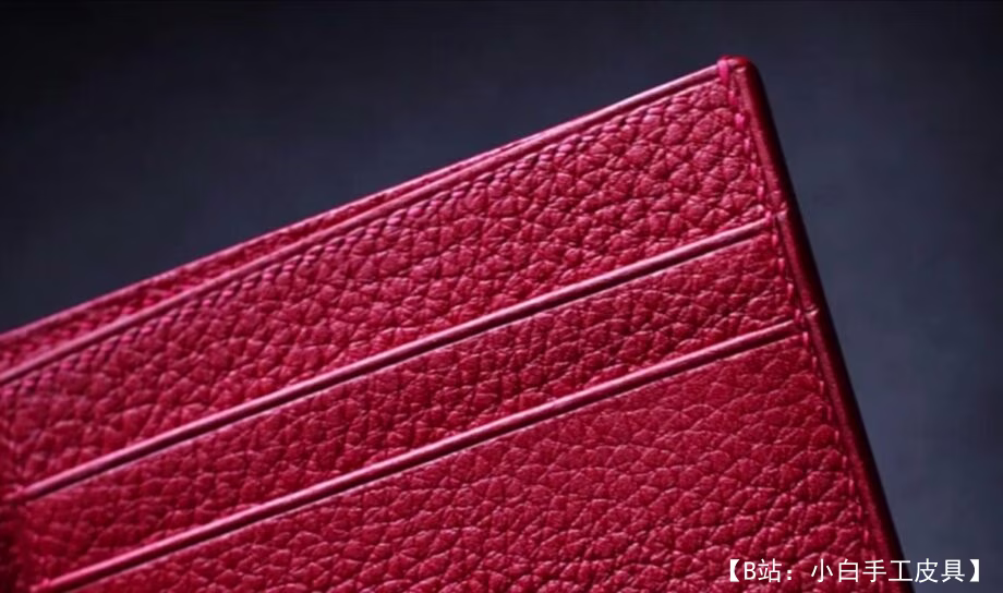 带钞票夹的双折皮革钱包图案（钱夹钱包） - 4