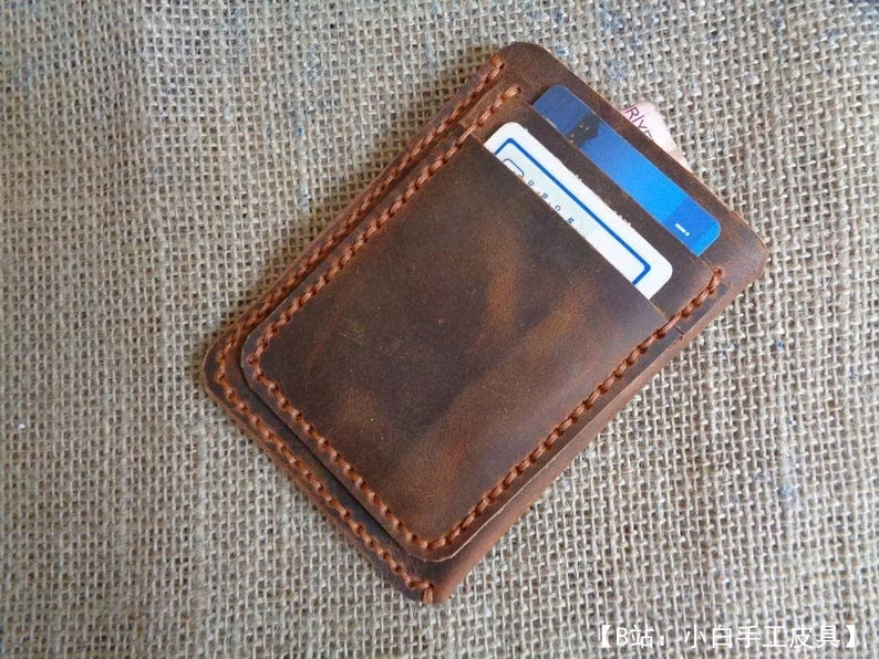 银行卡简单皮革卡夹的图案 - 2