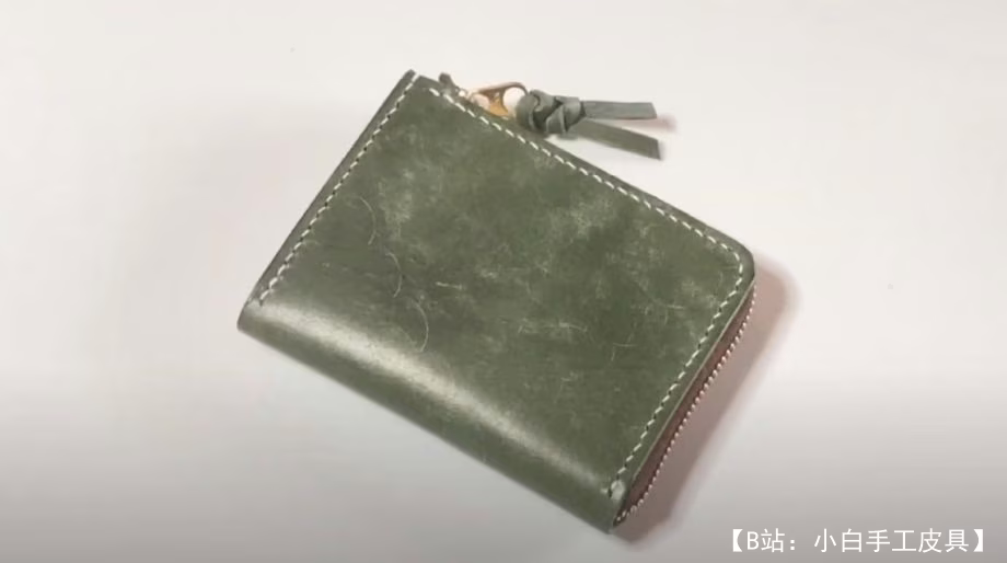 拉链皮革钱包图案 - 2