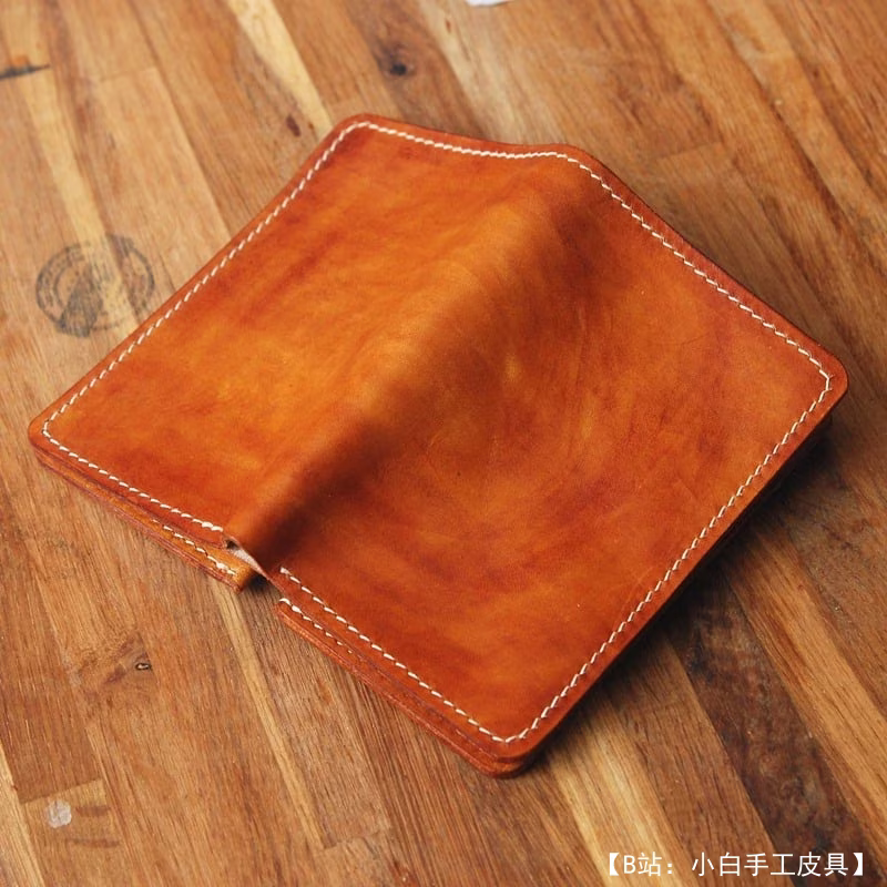 有趣的双折图案，带有带拉链的硬币隔层 - 2