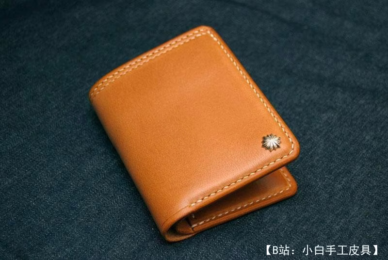 简单双折钱包的图案 - 2