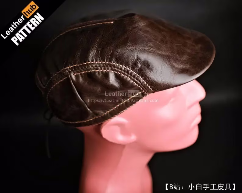 男士八件套皮帽图案 - 1