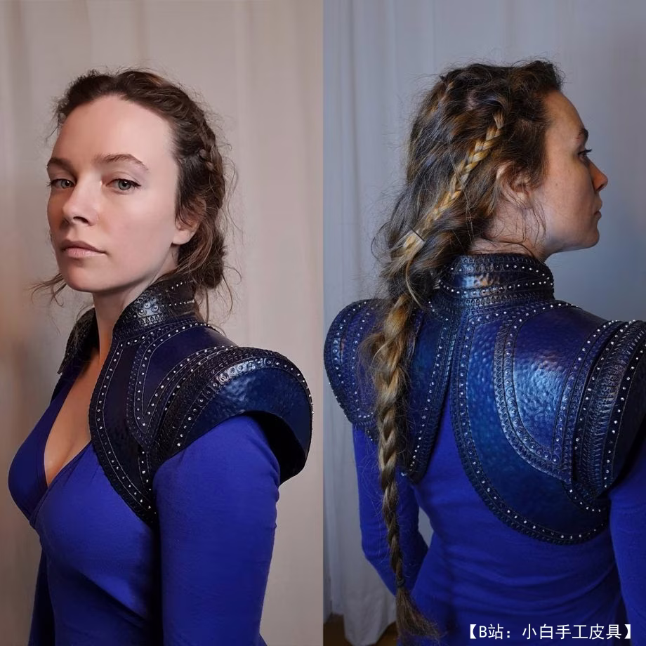 女式皮革垫肩图案 - 2