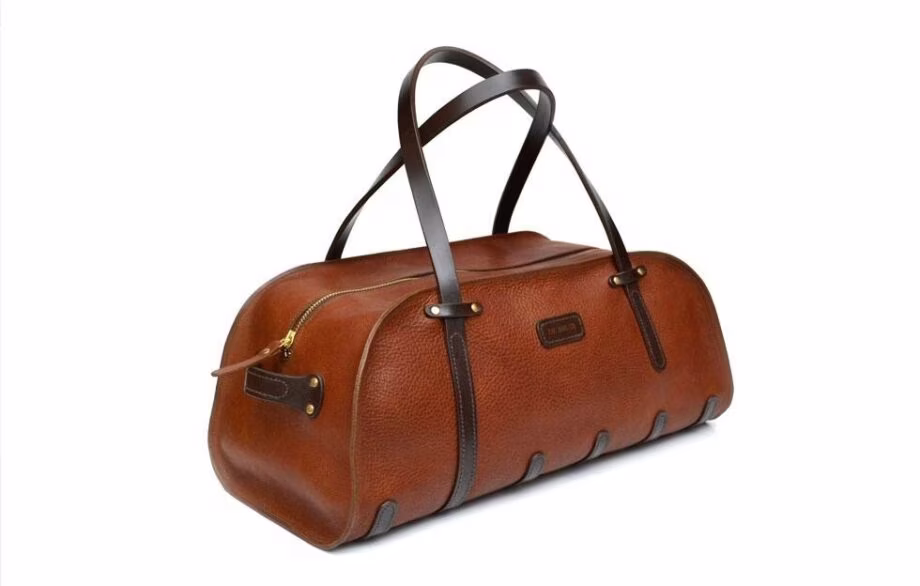 皮革图案好旅行包 - 2