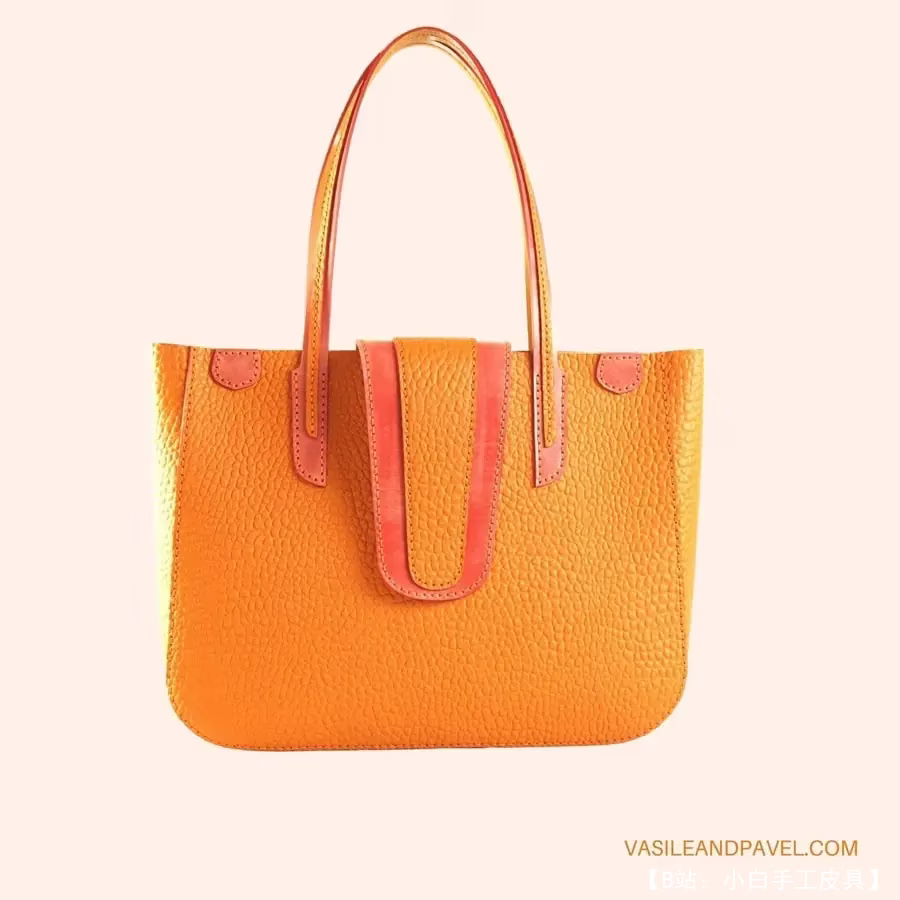 图案皮革女式托特包带肩带 - 1