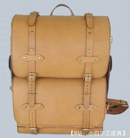 大号皮革背包图案 - 4